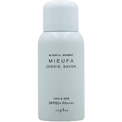 ナプラ ミーファ フレグランスUVスプレー シェリーサボン SPF50+ PA++++ (80g) 日焼け止め
