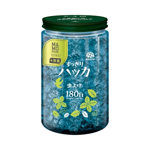 アース製薬 マモルームエッセンス 虫よけパール 180日用 すっきりハッカ (500g) 置き型 虫よけ剤 消臭剤 芳香剤