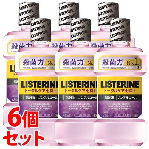 《セット販売》 JNTLコンシューマーヘルス 薬用 リステリン トータルケア ゼロ プラス クリーンミント味 (500mL)×6個セット 液体ハミガキ 液体歯磨き 【医薬部外品】