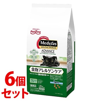 《セット販売》 ペットライン メディファス アドバンス 食物アレルゲンケア 1歳から (1.5kg)×6個セット キャットフード