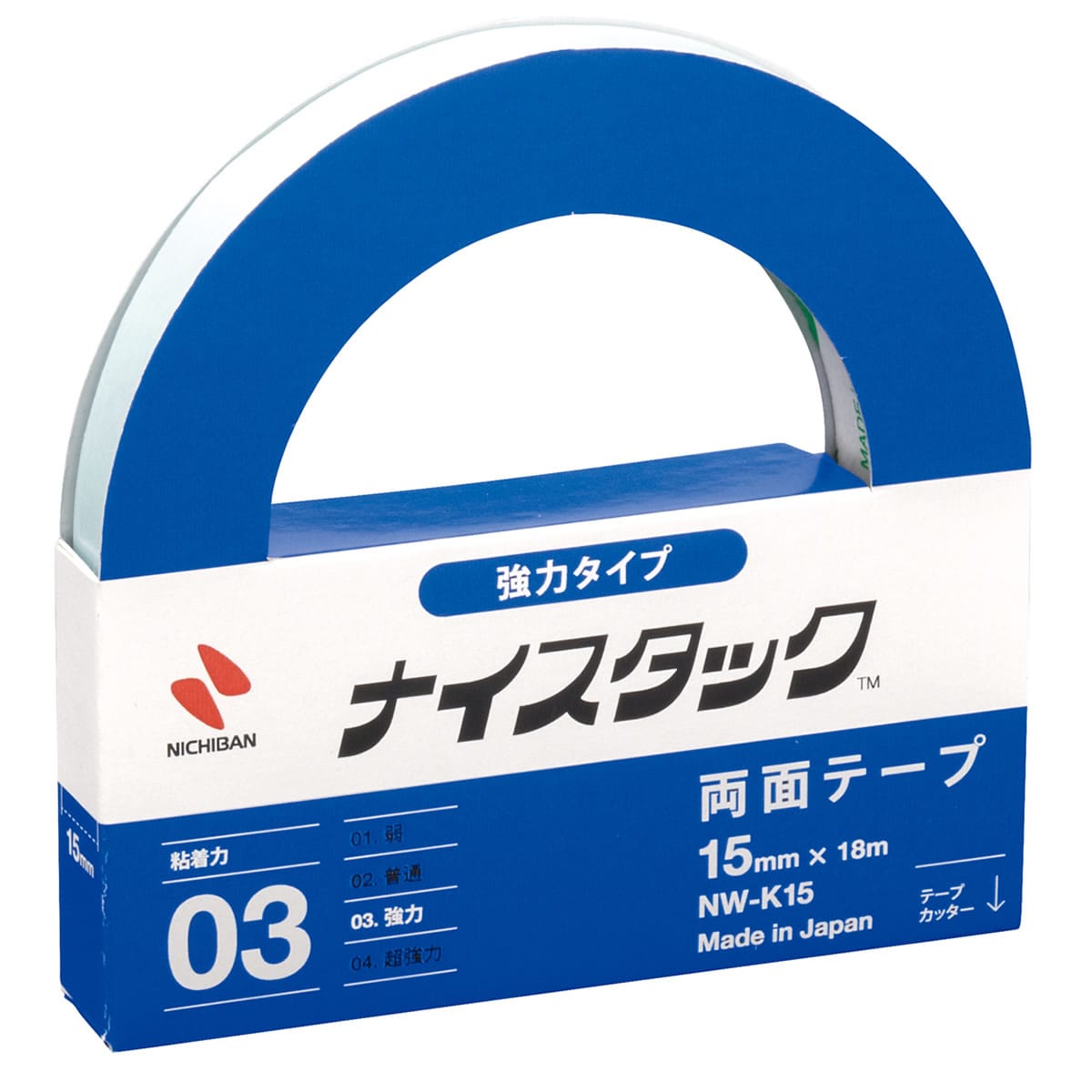 ニチバン ナイスタック 強力タイプ NW-K15 (15mm×18m) 両面テープ