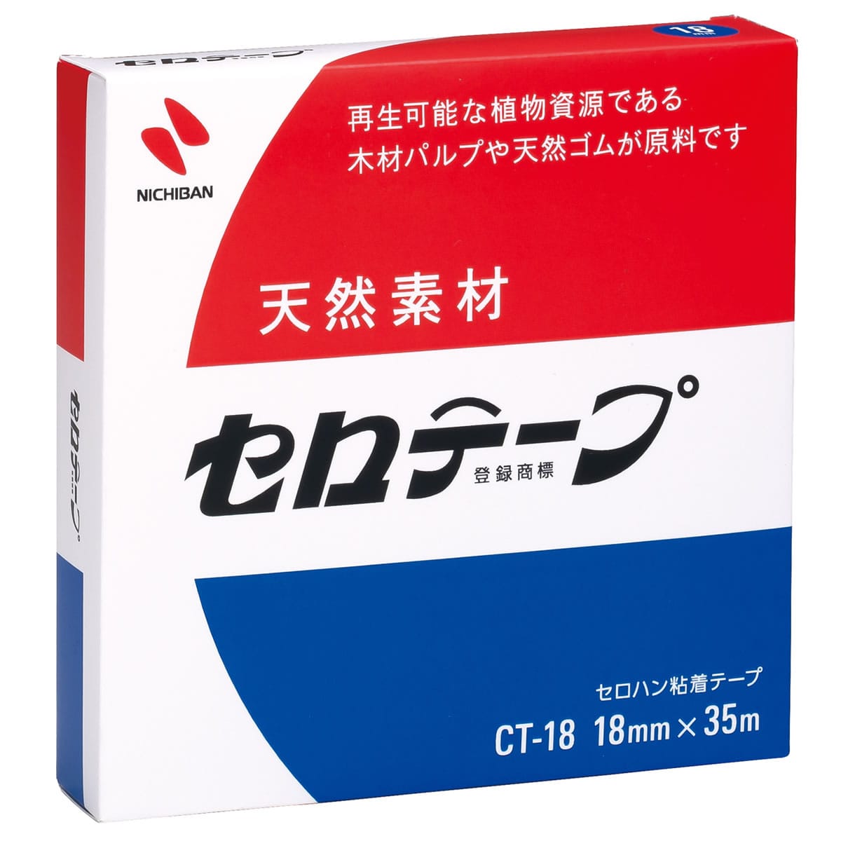 ニチバン セロテープ 大巻 箱入り CT-18 (1個) 18mm×35m セロハンテープ