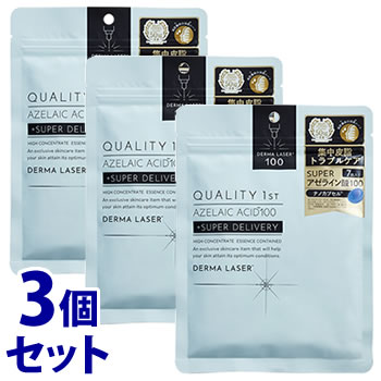 《セット販売》 クオリティファースト ダーマレーザー スーパーAZ100マスク (7枚)×3個セット 集中皮脂トラブルケア 肌あれ 毛穴 シートマスク フェイスパック