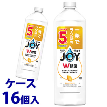 《ケース》　P&G 除菌ジョイ コンパクト レモンの香り 特大 つめかえ用 (670mL)×16個 詰め替え用 台所用洗剤 食器用洗剤　【P＆G】