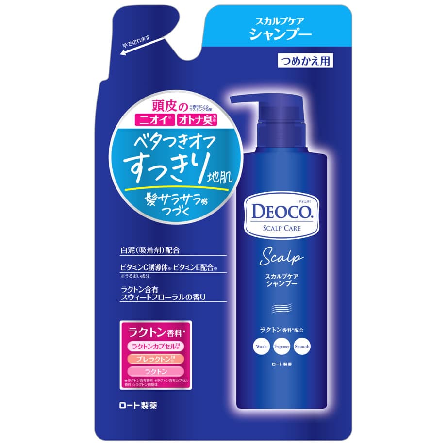 ロート製薬 デオコ スカルプケアシャンプー つめかえ用 (370mL) 詰め替え用