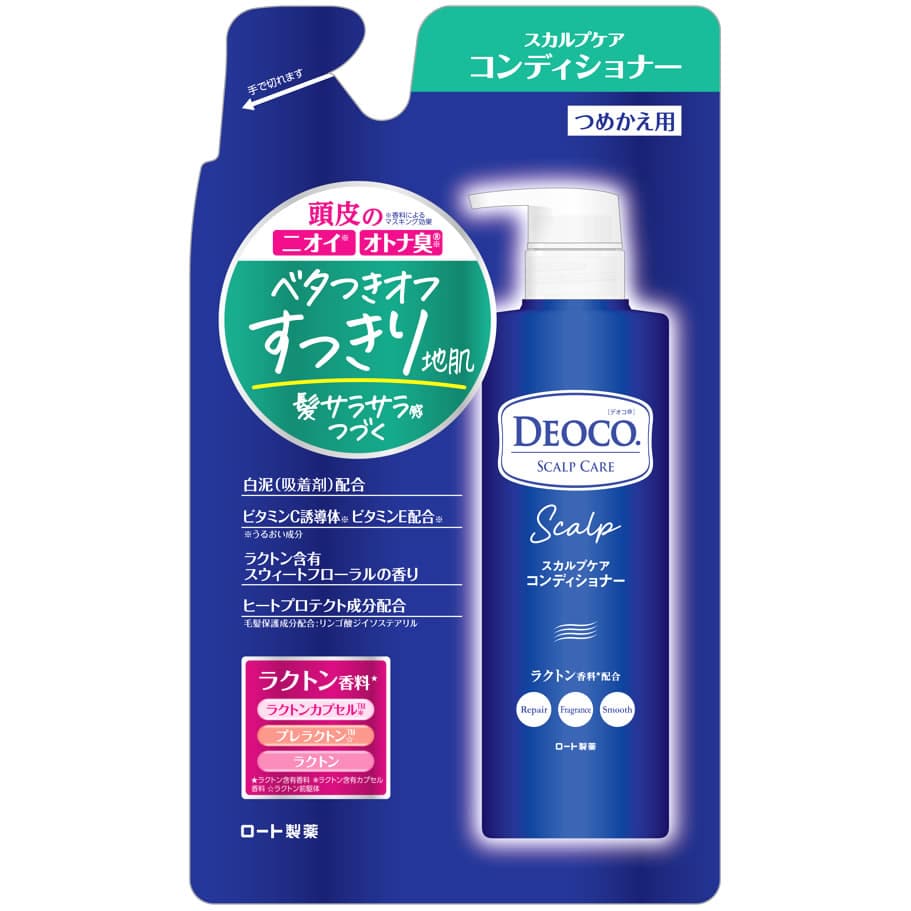 ロート製薬 デオコ スカルプケアコンディショナー つめかえ用 (370g) 詰め替え用