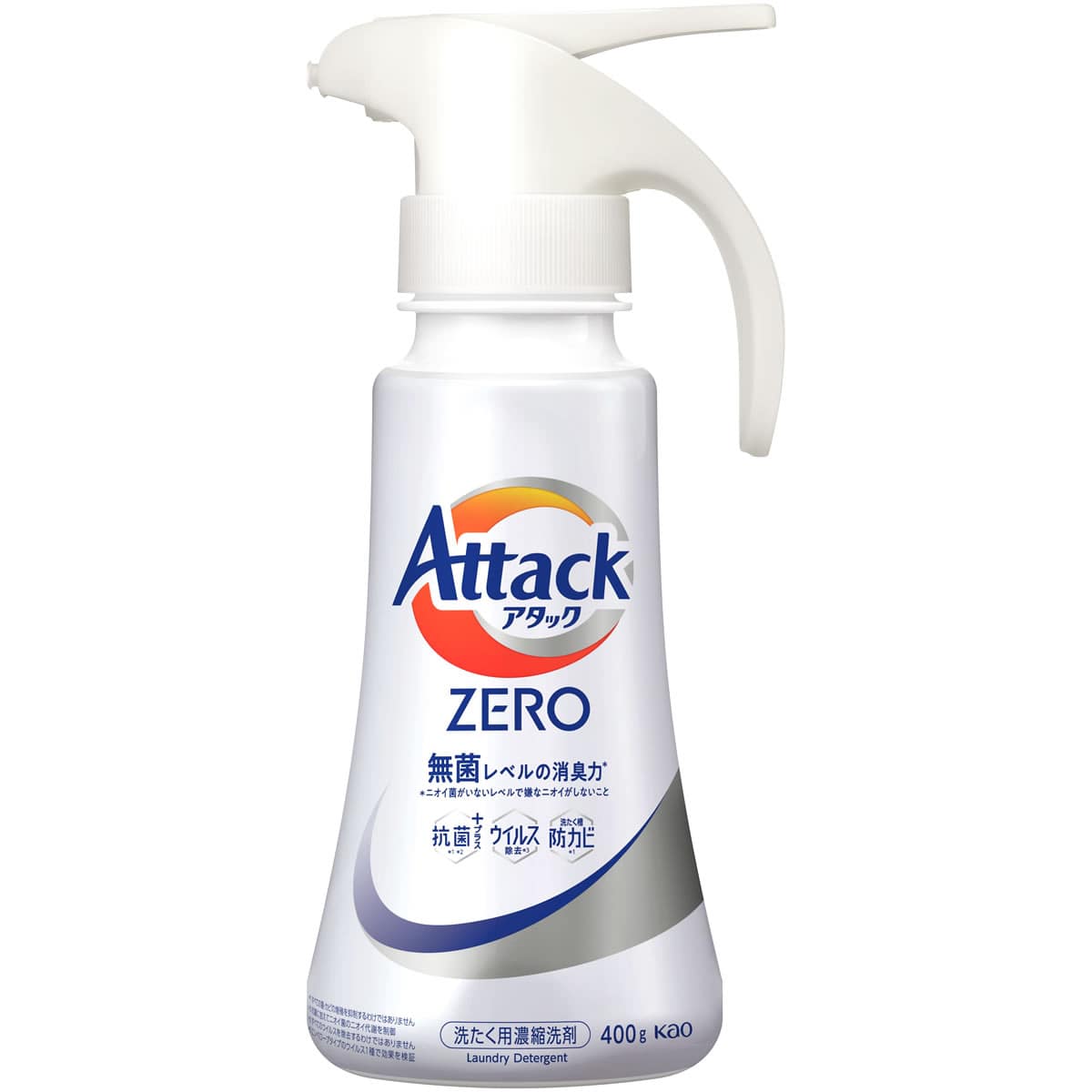花王 アタックZERO ワンハンドタイプ (400g) 洗濯用合成洗剤 液体洗剤 アタックゼロ
