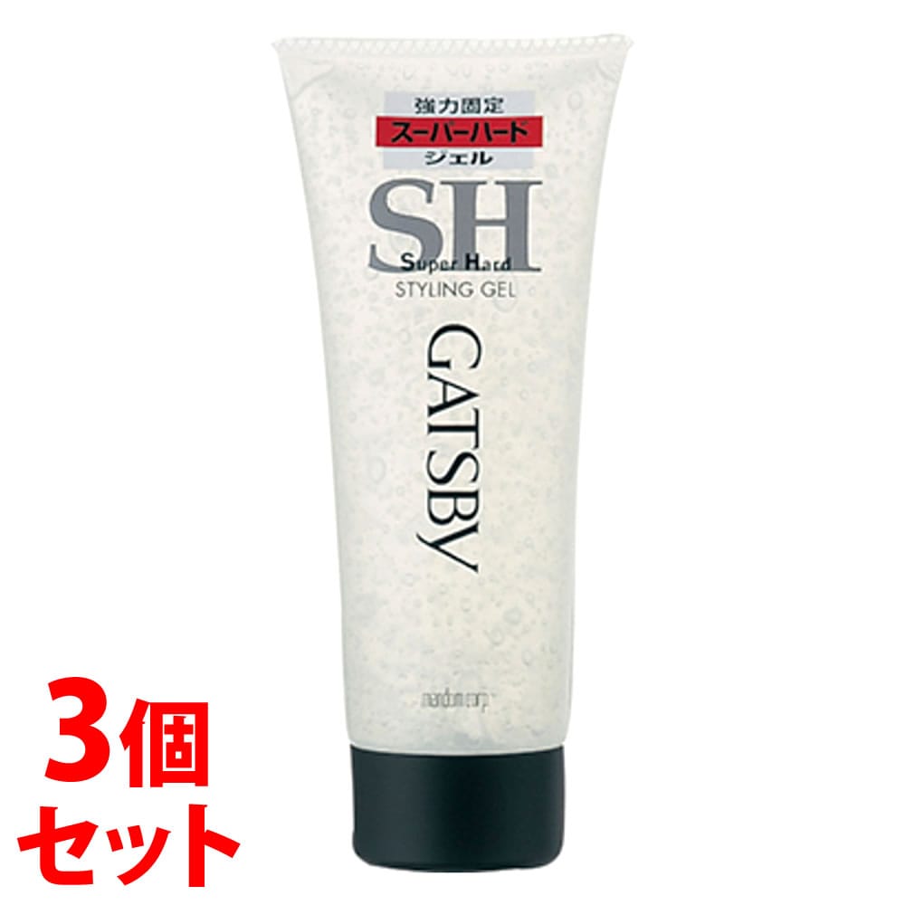 《セット販売》 マンダム ギャツビー スタイリングジェル スーパーハード (200g)×3個セット メンズヘアジェル