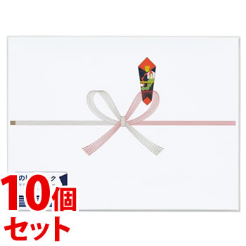 《セット販売》　マルアイ 祝のし紙 切手 厚口 N パック入 Pノイ-N101 (15枚)×10個セット のし紙 御祝 切手判 MARUAI