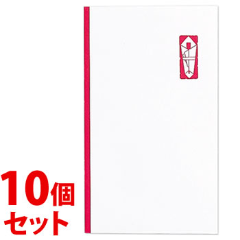 《セット販売》　マルアイ 祝袋 円入袋 心付用 132 赤のし ノ-132 (10枚)×10個セット 心づけ ぽち袋 お年玉袋 お礼袋 御祝 MARUAI