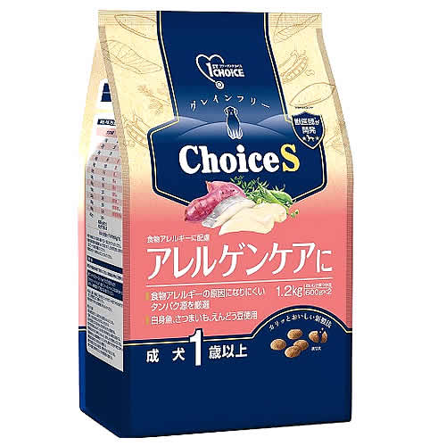 アースペット ファーストチョイス ChoiceS アレルゲンケアに 成犬1歳以上 (1.2kg) ドッグフード