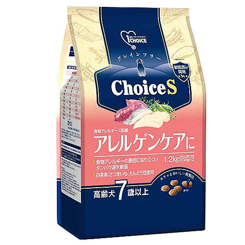アースペット ファーストチョイス ChoiceS アレルゲンケアに 高齢犬7歳以上 (1.2kg) ドッグフード