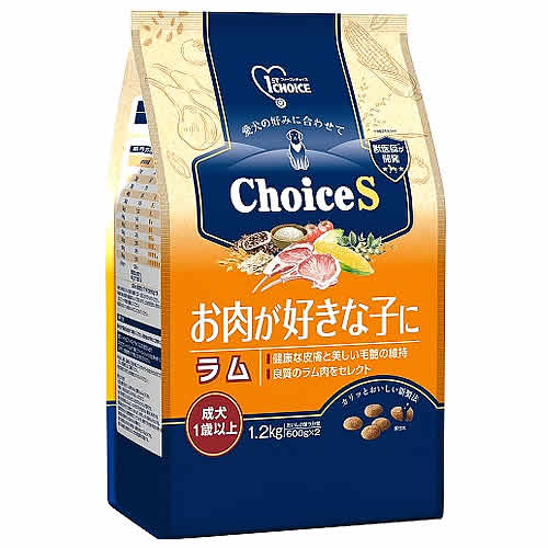 アースペット ファーストチョイス ChoiceS お肉が好きな子に ラム 成犬1歳以上 (1.2kg) ドッグフード