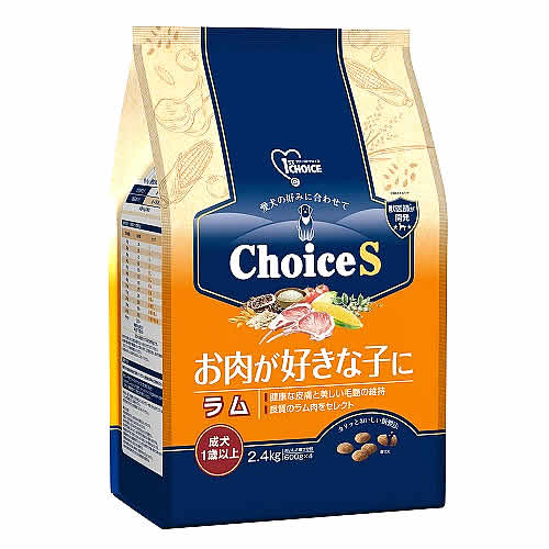 アースペット ファーストチョイス ChoiceS お肉が好きな子に ラム 成犬1歳以上 (2.4kg) ドッグフード