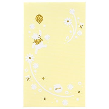 マルアイ ディズニー ぽち袋 字なし くまのプーさん ノ-D30C (2枚) 御祝 お礼 お年玉袋 MARUAI