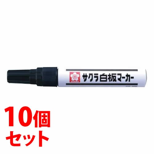 《セット販売》 サクラクレパス 白板マーカー中字用 WBK#49 黒 (1本)×10個セット くろ ホワイトボードマーカー