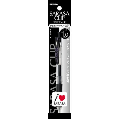 ゼブラ サラサクリップ 1.0mm 黒 ジェルボールペン P-JJE15-BK (1本) ボールペン