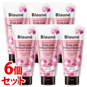 《セット販売》　花王 ブローネ カラートリートメント サクラピンク (180g)×6個セット ヘアカラー トリートメント 白髪染め