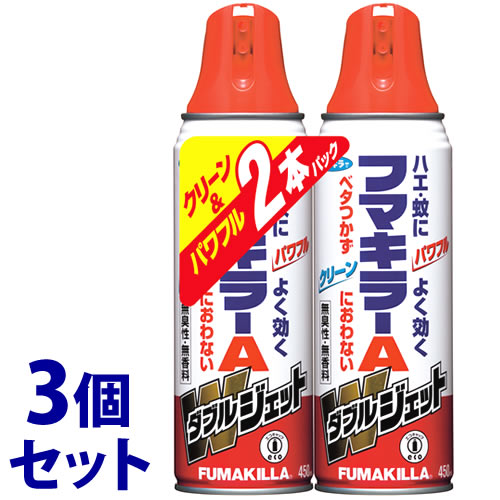 《セット販売》 フマキラー フマキラーAダブルジェット (450mL×2本)×3個セット ハエ 蚊 殺虫スプレー 【防除用医薬部外品】