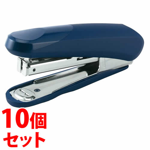 《セット販売》 プラス ホッチキス ラクヒット ブリスターパック入 針付 ブルー ST-010RH (1個)×10個セット ホチキス PLUS