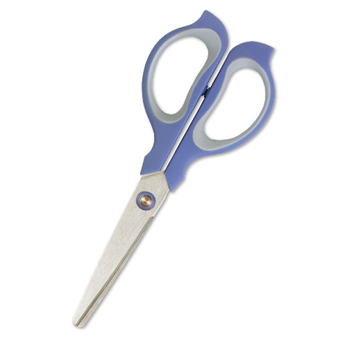 プラス フィットカット イージーグリップ 左手用 ブルー SC-165SL (1個) はさみ PLUS