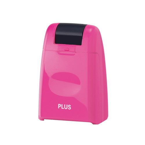 プラス ローラーケシポン ピンク 本体 IS-500CM-B-PK (1個) 個人情報保護スタンプ PLUS