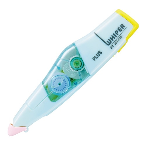 プラス 修正テープ ホワイパーPT 本体 5mm ペールブルー WH-645 (1個) 幅5mm×長さ6m テープ交換式 PLUS