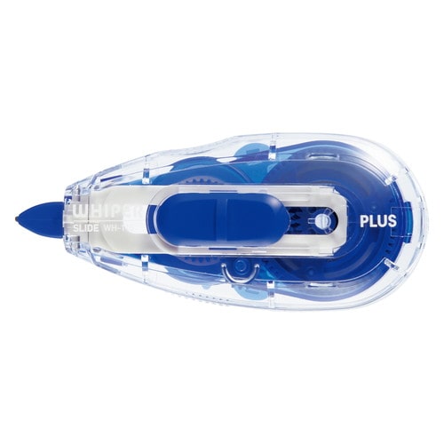 プラス 修正テープ ホワイパースライド 本体 5mm ブルー WH-115 (1個) 幅5mm×長さ12m テープ交換式 PLUS