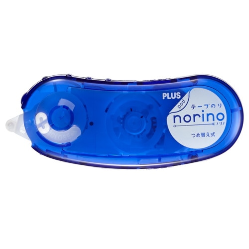 プラス テープのり ノリノポッド ドット ブルー TG-1121 (1個) 幅8.4mm×長さ10m 糊 PLUS