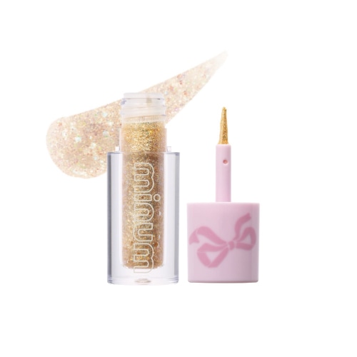 イデアル ミニュム バブグリッター 03 ときめきミルキーベージュ (1.6g) 液体 アイシャドウ アイカラー minum