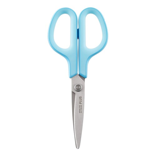 プラス フィットカットカーブ スタンダード 抗菌グリップ ブルー SC-175S-AB (1個) はさみ 鋏 PLUS