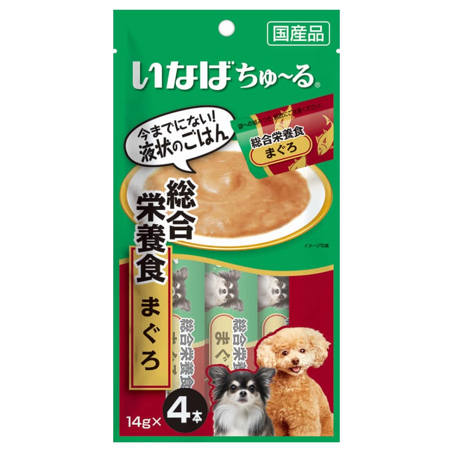 いなばペットフード ちゅ～る 総合栄養食 まぐろ (14g×4本) ドッグフード ウェット 国産