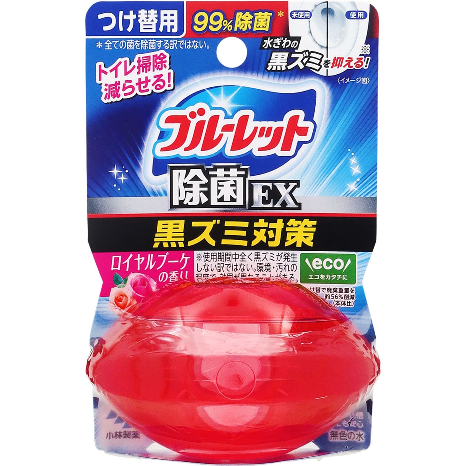 小林製薬 液体ブルーレットおくだけ 除菌EX ロイヤルブーケの香り つけかえ用 (67mL) 付け替え用 水洗トイレ用 芳香洗浄剤 トイレ用合成洗剤