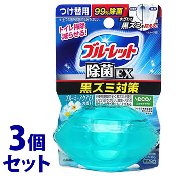 《セット販売》 小林製薬 液体ブルーレットおくだけ 除菌EX ブルーミーアクアEXの香り つけかえ用 (67mL)×3個セット 付け替え用 水洗トイレ用 芳香洗浄剤 トイレ用合成洗剤
