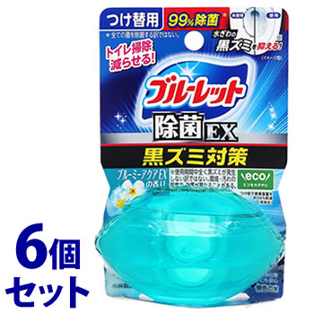 《セット販売》 小林製薬 液体ブルーレットおくだけ 除菌EX ブルーミーアクアEXの香り つけかえ用 (67mL)×6個セット 付け替え用 水洗トイレ用 芳香洗浄剤 トイレ用合成洗剤