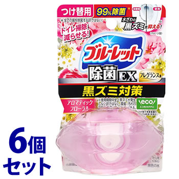 《セット販売》 小林製薬 液体ブルーレットおくだけ 除菌EX フレグランス アロマティックフローラル つけかえ用 (67mL)×6個セット 付け替え用 水洗トイレ用 芳香洗浄剤 トイレ用合成洗剤