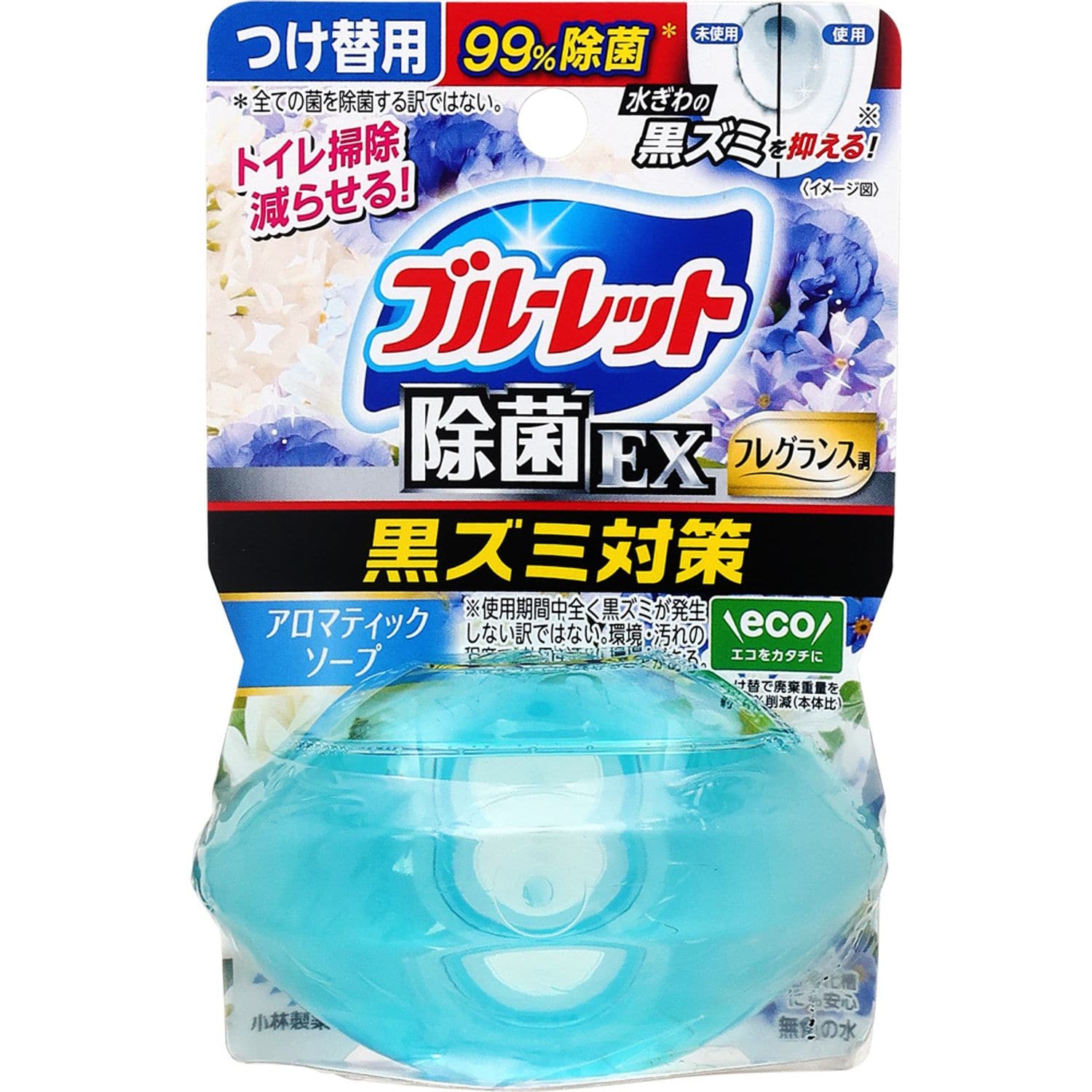 小林製薬 液体ブルーレットおくだけ 除菌EX フレグランス アロマティックソープ つけかえ用 (67mL) 付け替え用 水洗トイレ用 芳香洗浄剤 トイレ用合成洗剤