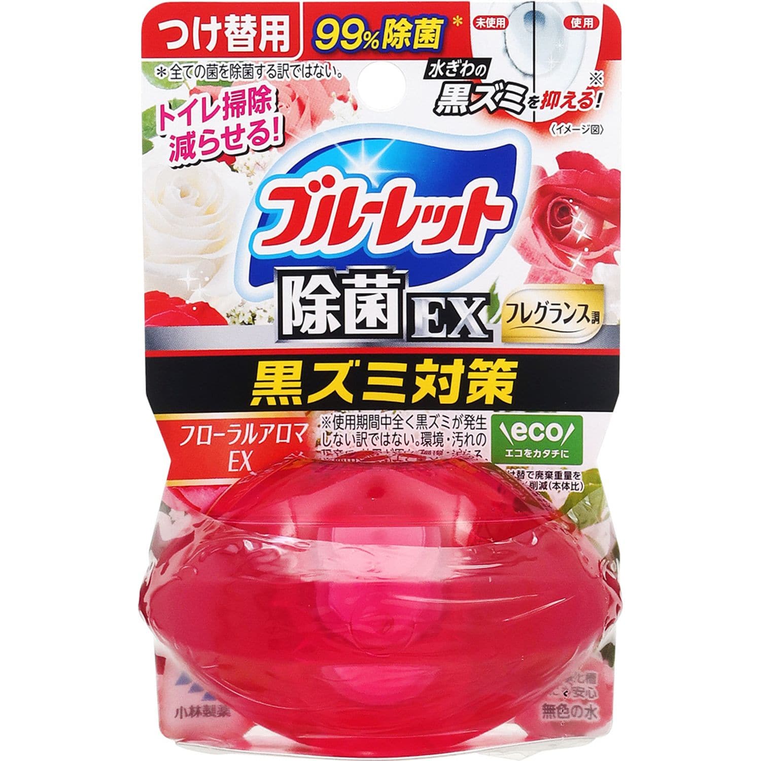 小林製薬 液体ブルーレットおくだけ 除菌EX フレグランス フローラルアロマEX つけかえ用 (67mL) 付け替え用 水洗トイレ用 芳香洗浄剤 トイレ用合成洗剤
