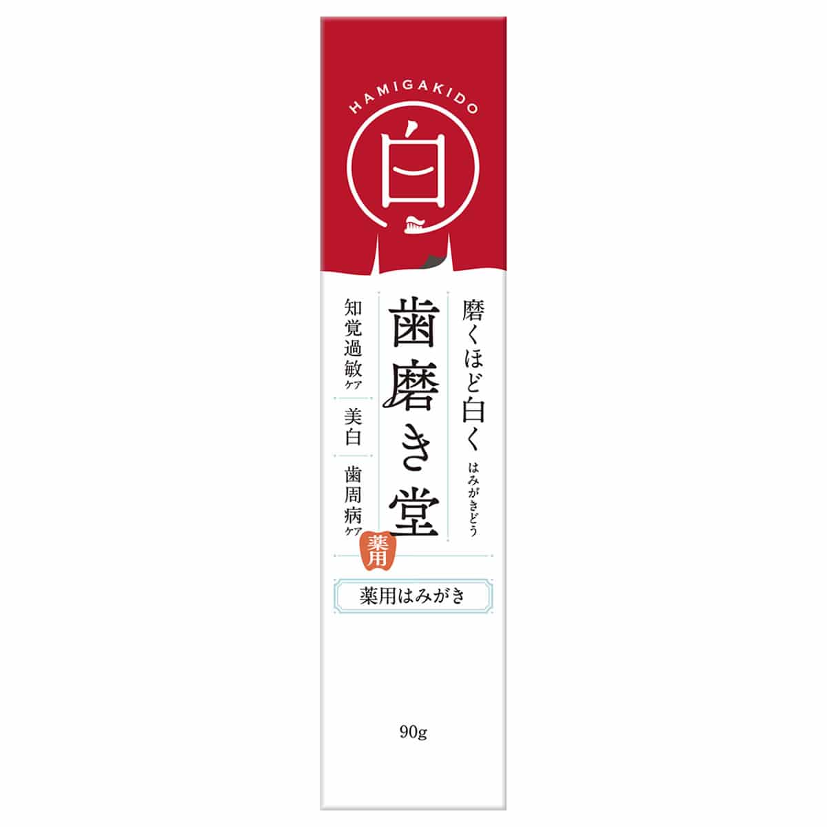 ネイチャーラボ 歯磨き堂 薬用ホワイトニング ペースト (90g) 歯磨き粉 ハミガキ粉 知覚過敏 美白 歯周病ケア　【医薬部外品】