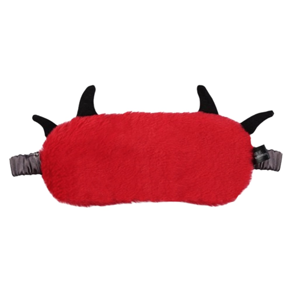 ビューティフルエンジェル 美ルル ふわもこアイマスク KRD9007-RED 小悪魔 レッド (1個) belulu 温熱アイマスク