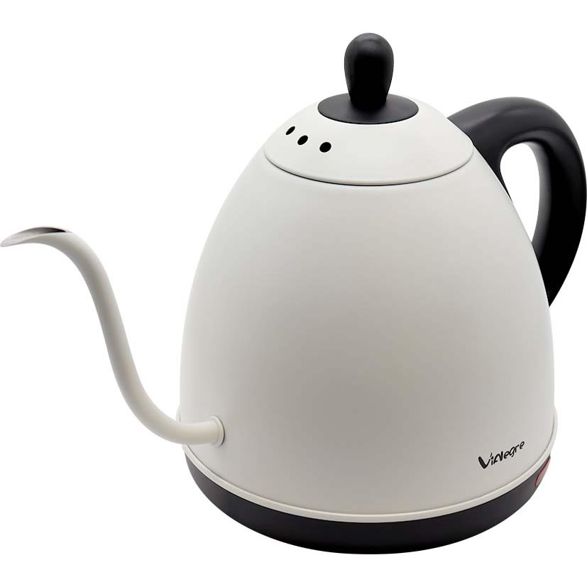 KNチヨダ ViAlegre ビアレグレ 細口 エレクトリックケトル 0.8L VD-EK08B-WT ホワイト (1個) 電気ケトル
