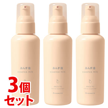《セット販売》　柳屋本店 あんず油 髪の浸透エッセンスミルク (140g)×3個セット 洗い流さないヘアトリートメント アウトバストリートメント