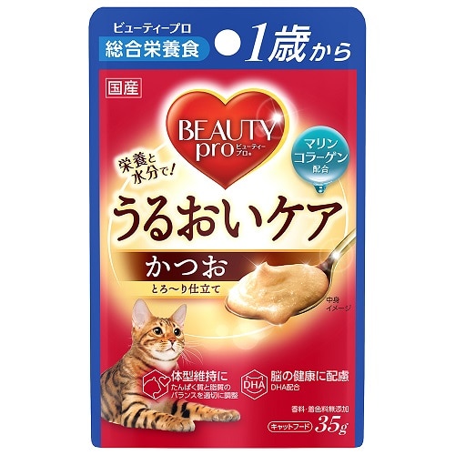 日本ペットフード ビューティープロ キャット パウチ 1歳から かつお (35g) 成猫用 キャットフード