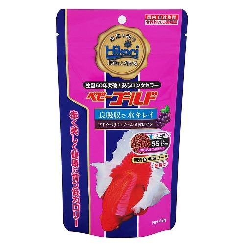 キョーリン ひかり ベビーゴールド 特小粒 (65g) 金魚 エサ