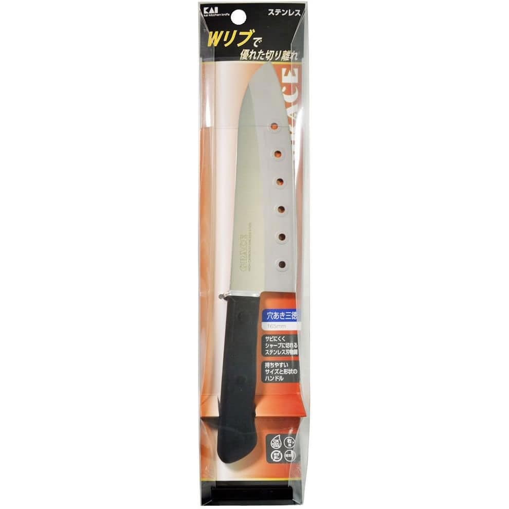 貝印 グレース 穴あき三徳 AZ5053 (1個) 包丁 調理器具