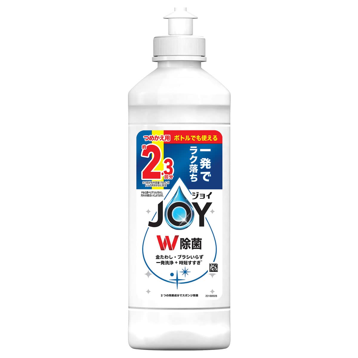 P&G 除菌ジョイ コンパクト キャップ付き つめかえ用 (300mL) 詰め替え用 食器用洗剤 【P&G】