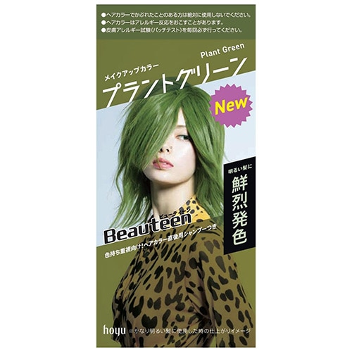 ホーユー ビューティーン メイクアップカラー プラントグリーン (1セット) 黒髪用ヘアカラー　【医薬部外品】