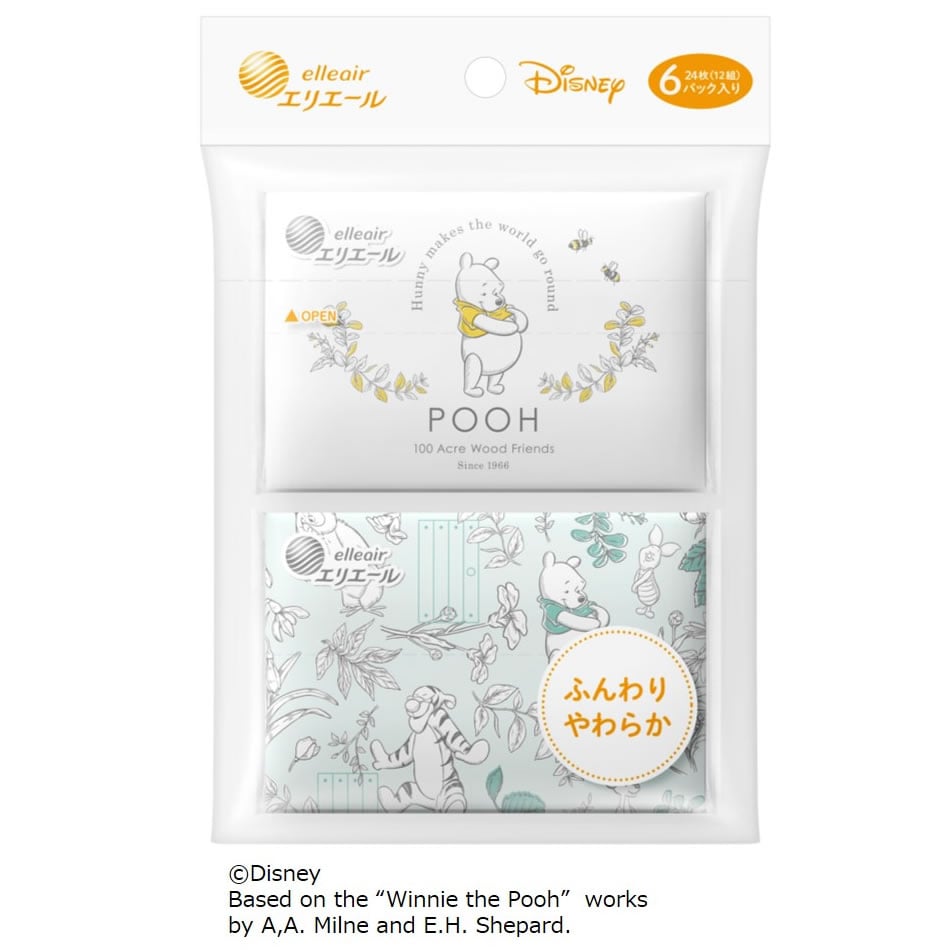 大王製紙 エリエール ディズニーポケットティシュー カジュアル (24枚(12組)×6パック) ポケットティッシュ