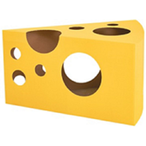 ペットアイ 爪とぎハウス チーズボックス型 (1個) 猫用 つめとぎ 爪みがき