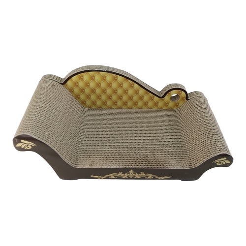 ペットアイ 猫用爪とぎソファ ブラウン (1個) つめとぎ 爪みがき